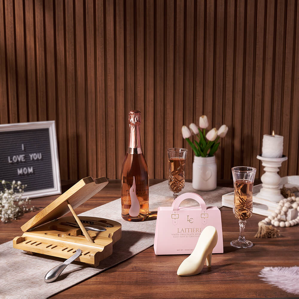 Mother's Day Sparkling Wine Gift, Washington DC – how the gift is presented