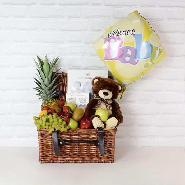 Baby Basket with Blankets – how the gift is presented
