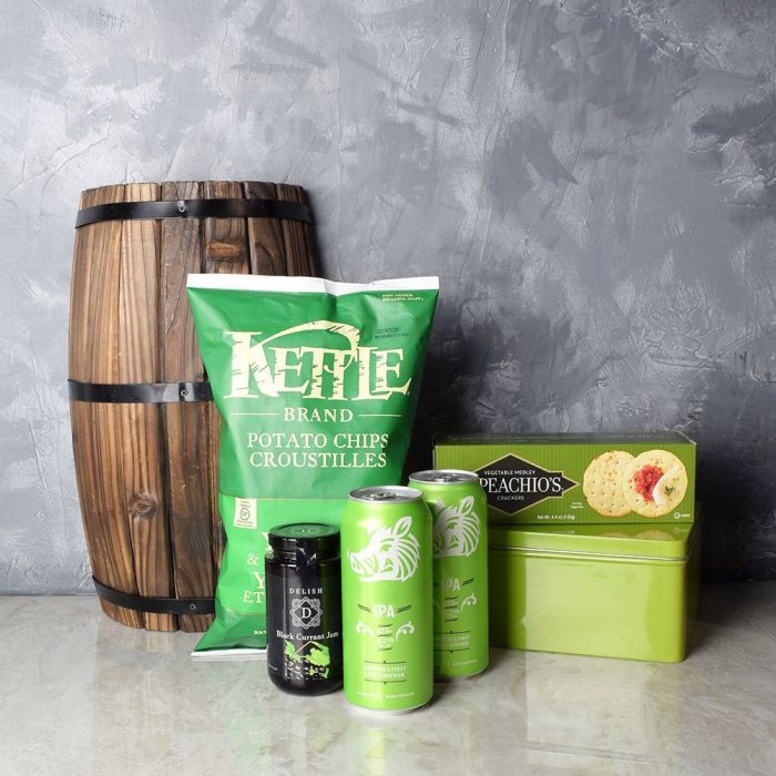 St Patricks Craft Beer Tin – how the gift is presented