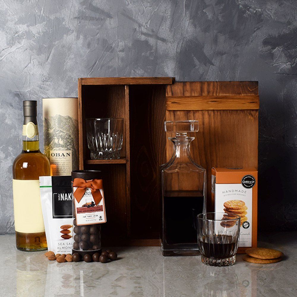 Liquor and Nuts Gift Set – how the gift is presented