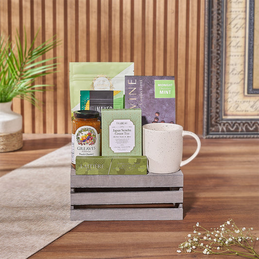 Elevate your teatime experience with the Snacks for Teatime Gift Crate, Washington delivery 