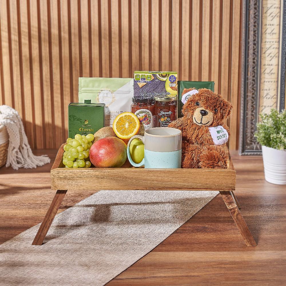 The Green Get Well Gift Tray, Washington DC – how the gift is presented