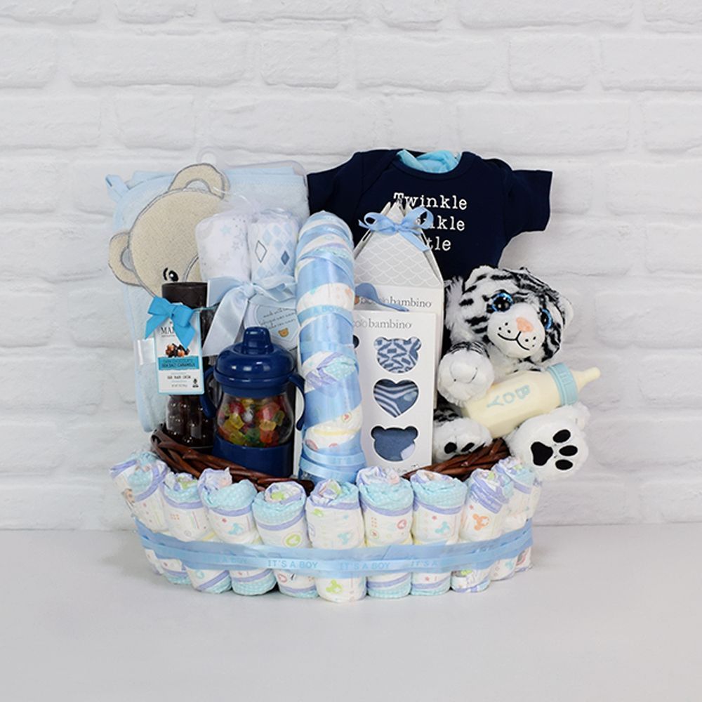 Wonder Boy Baby Gift Basket from Washington Baskets - Washington Delivery