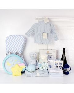 DELUXE ELEGANT BABY BOY GIFT BASKET, baby boy gift hamper, newborns, new parents
