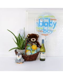 The Baby Boy is Here Gift Basket, baby gift baskets, baby gifts, gift baskets