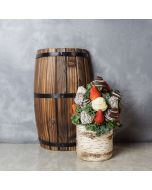 Birch Cliff Chocolate Dipped Strawberries Vase