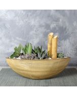 Moss Park Succulent Boat Garden, floral gift baskets, gift baskets, succulent gift baskets