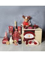 Christmas Soiree Gift Set, champagne gift baskets, Christmas gift baskets, gourmet gift baskets