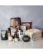 Deluxe Beer and Snack Crate, gift baskets, gourmet gift baskets, gift baskets
